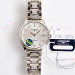 Swiss Grade Longines Master Collection Stainless Steel White Face Automatic Watch Replica For Men